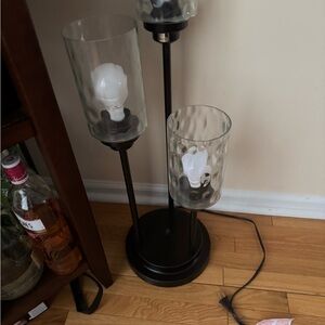 Modern Black and White Lantern Accent